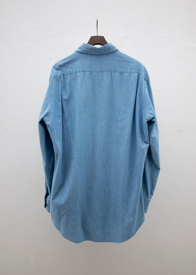 LONG POINT COLLAR SHIRT / INDIGO