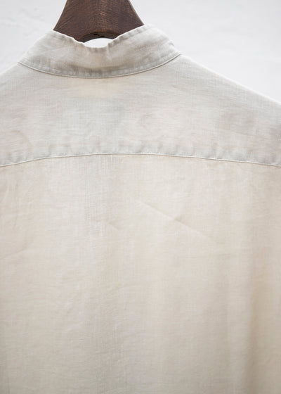 ZIIIN ""ANGO"" LONG LINEN SHIRT / BLACK