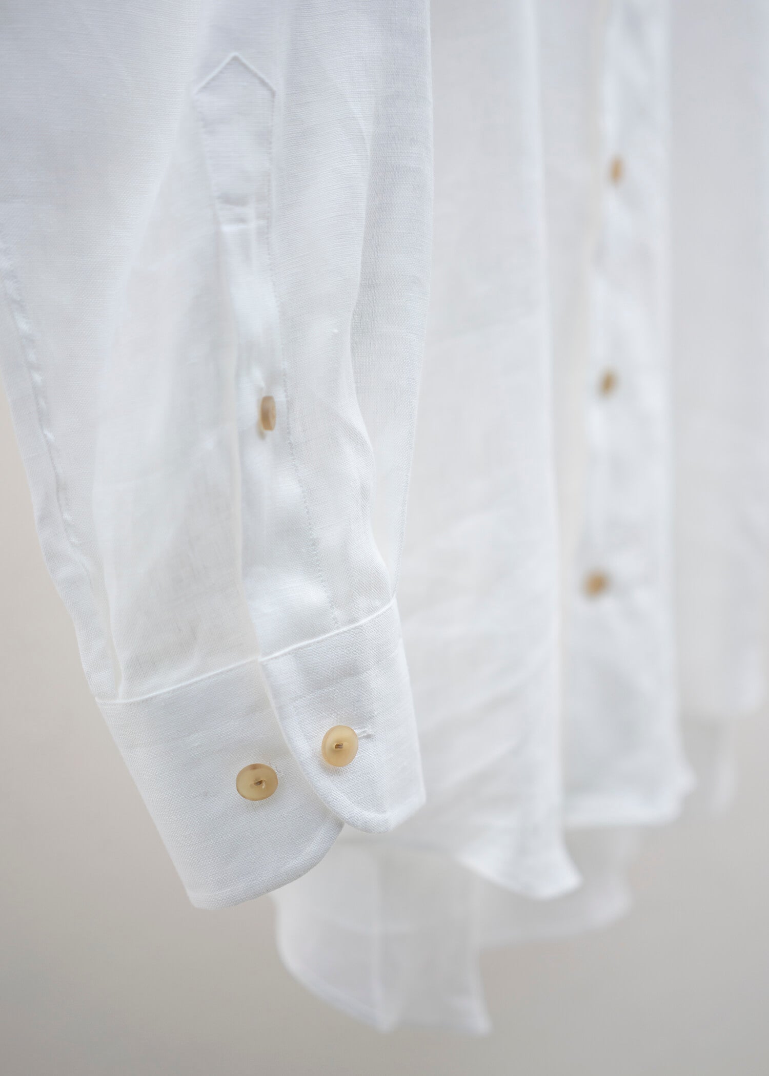 """"""""BEARSLEY"""""""" LONG POINT COLLAR SHIRT / WHITE