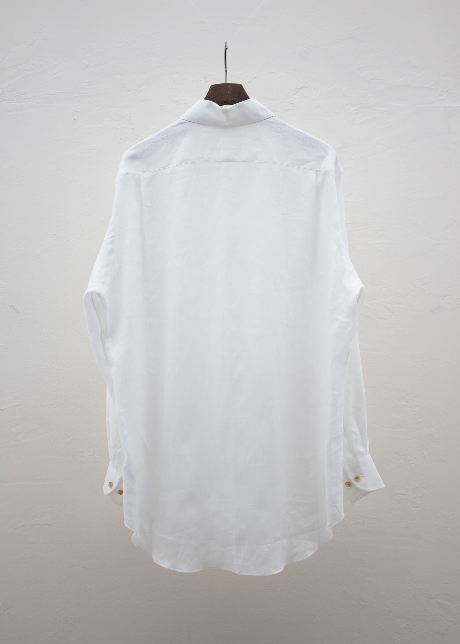 """"""""BEARSLEY"""""""" LONG POINT COLLAR SHIRT / WHITE