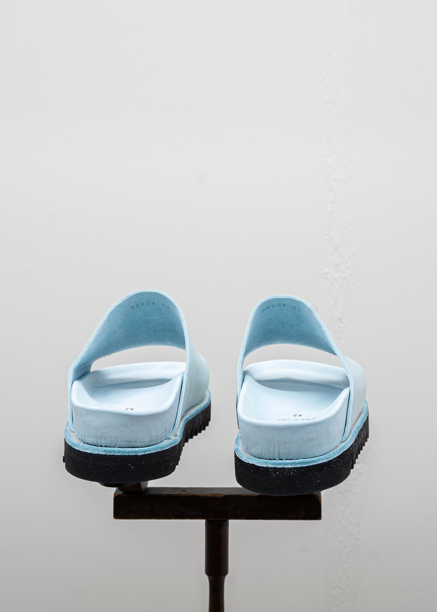 GUIDI BRK06 SANDAL / CALF FULL GRAIN / RUBBER SOLE / CO77T / ICE BLUE