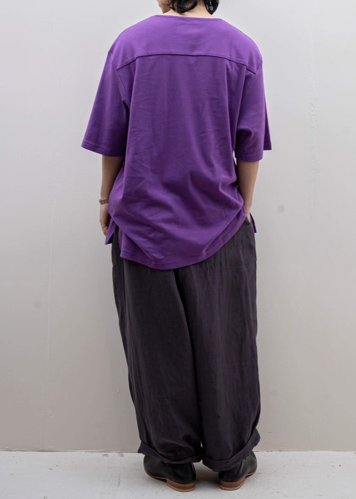 ZIIIN FAUST One Pocket Loose Tee / GRAPE