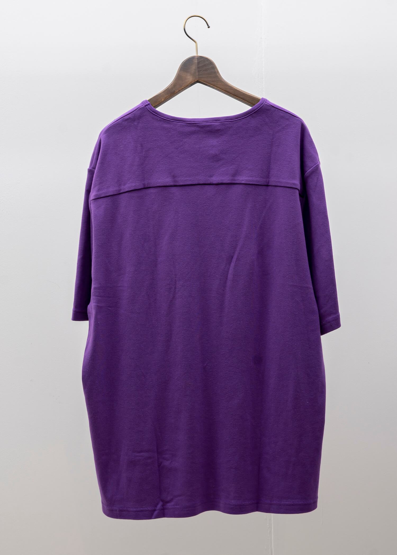 ZIIIN FAUST One Pocket Loose Tee / GRAPE