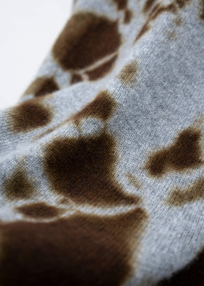 SUZUSAN Cashmere Seamless Pullover - Long Brown Grey