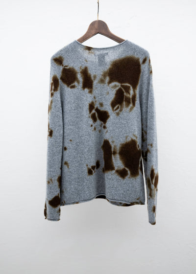 SUZUSAN Cashmere Seamless Pullover - Long Brown Grey
