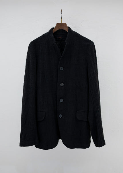 Jurgen Lehl Matocas silk wool stand collar jacket