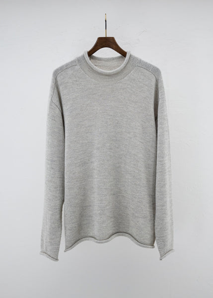 Jurgen Lehl Baby llama pullover knit Grey