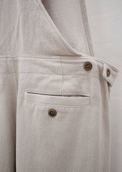 Jurgen Lehl cardi wool denim overalls