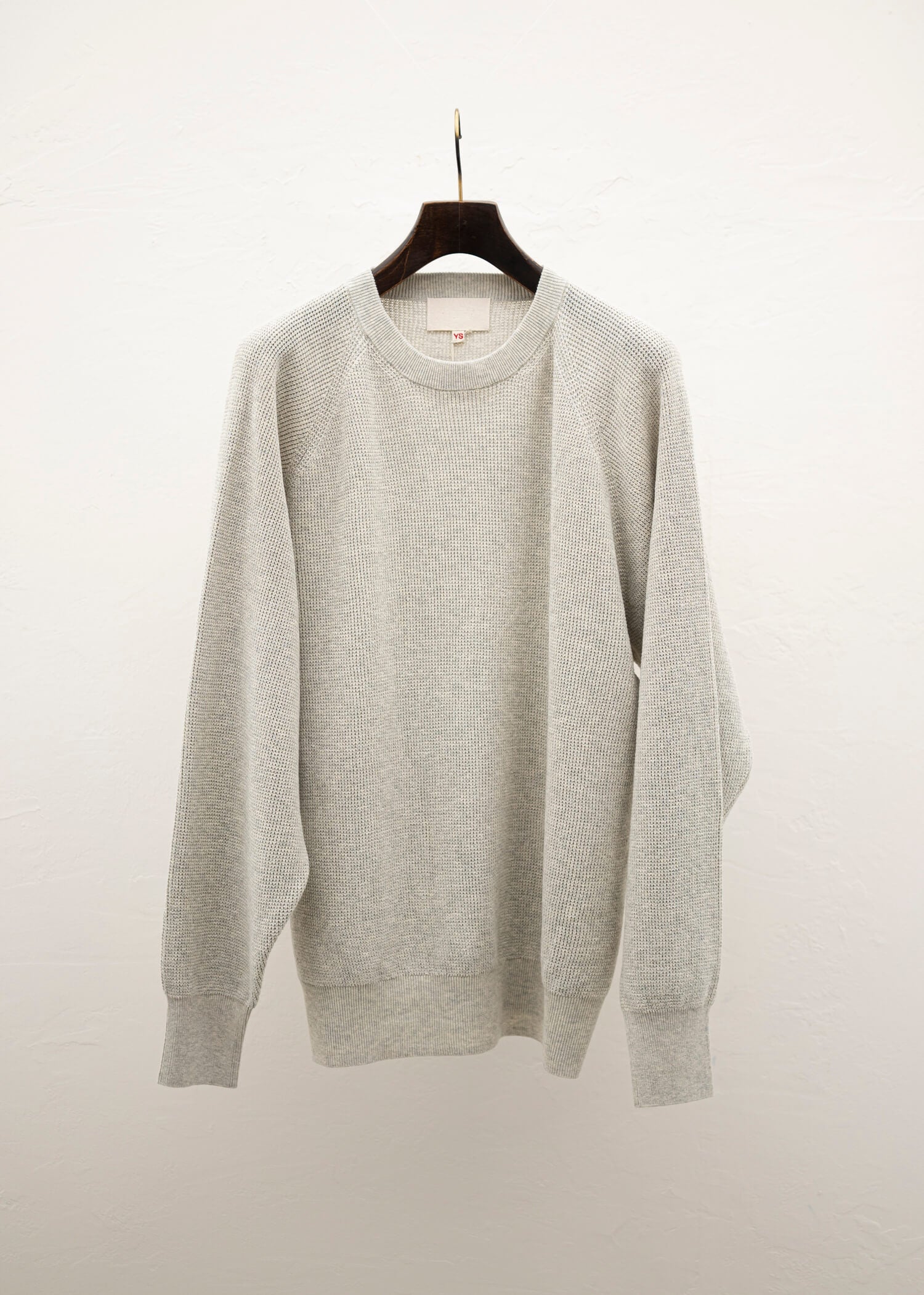 YOKO SAKAMOTO CREW NECK KNIT HEATHER OATMEAL