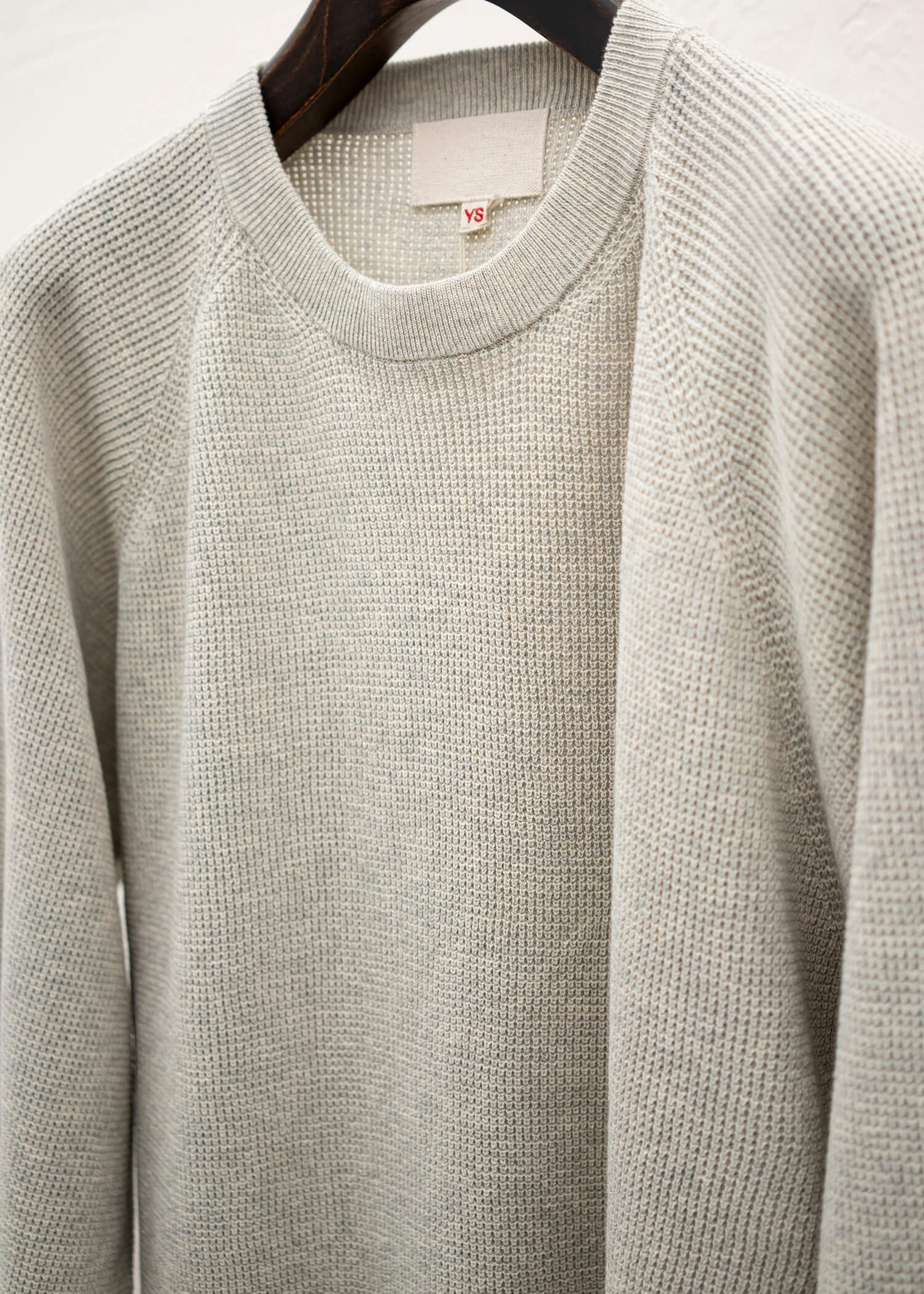 YOKO SAKAMOTO CREW NECK KNIT HEATHER OATMEAL