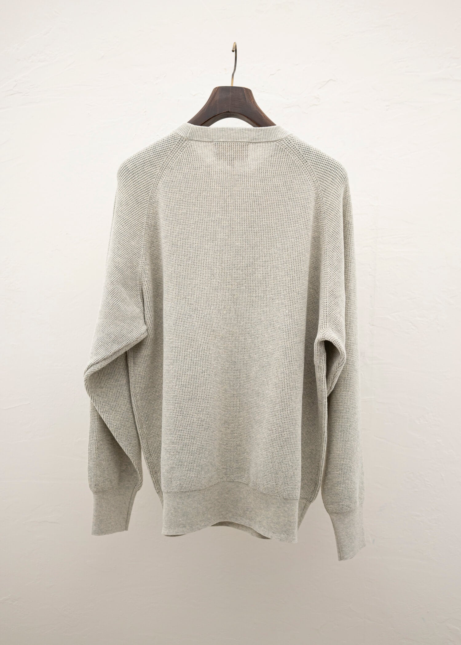 YOKO SAKAMOTO CREW NECK KNIT HEATHER OATMEAL