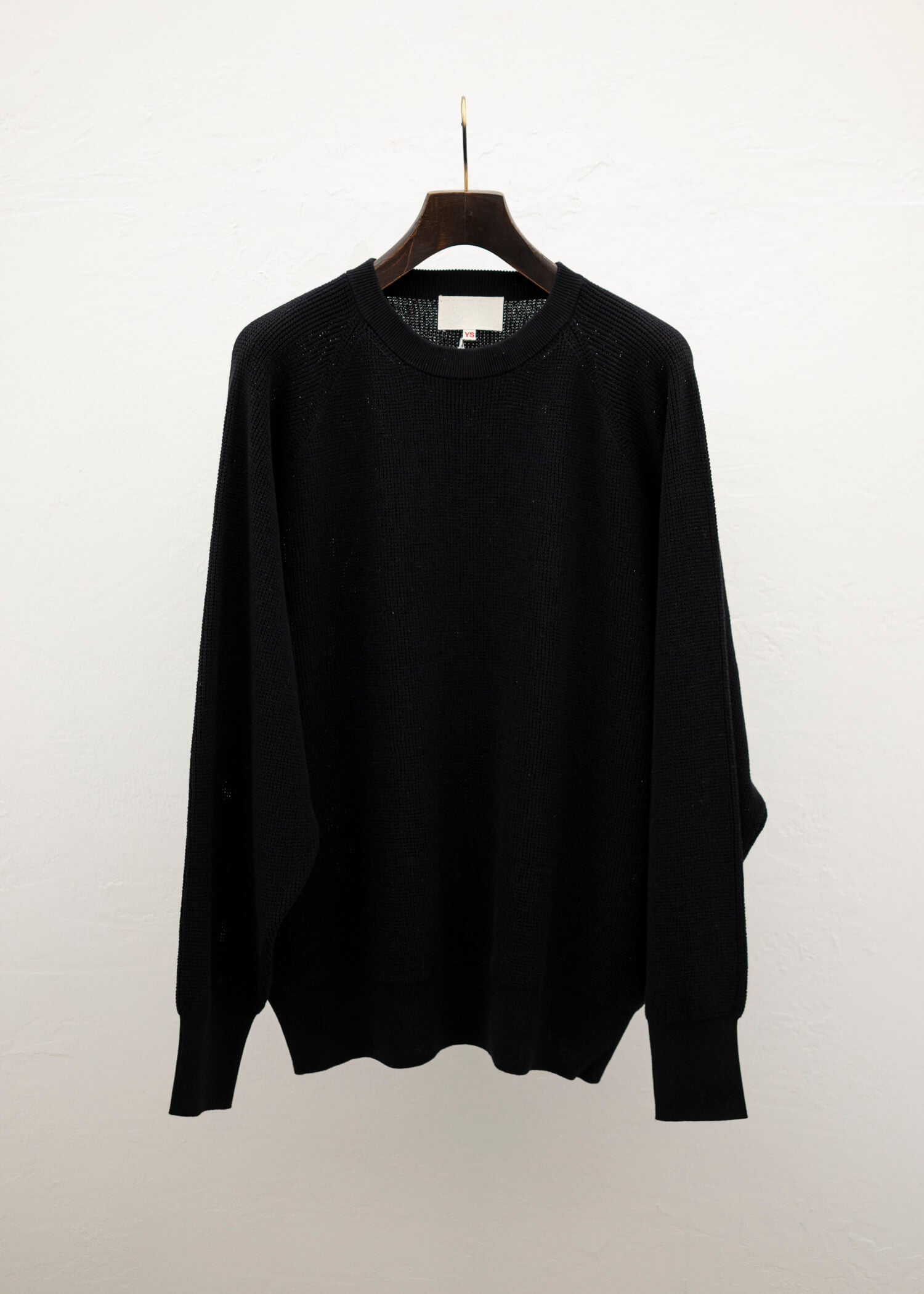 YOKO SAKAMOTO CREW NECK KNIT BLACK