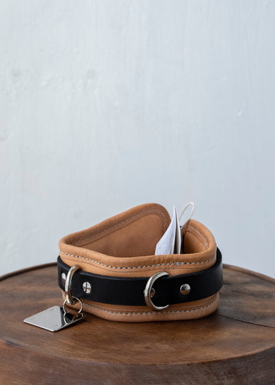 GUIDI CL01 DOG COLLAR / SOFT HORCE FULL GRAIN / BLKT