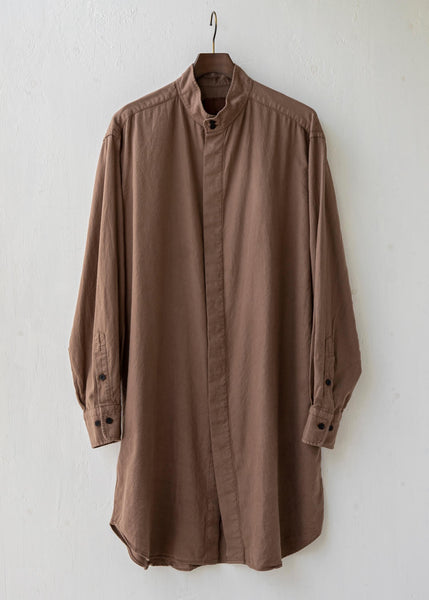 ZIIIN ZIIIN / ""ANGO"" 硫化染  Brushed cotton Long shirt / RENGA