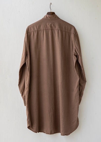 ZIIIN "ANGO" 硫化染  Brushed cotton Long shirt / RENGA