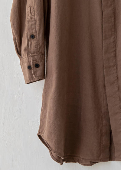 ZIIIN "ANGO" 硫化染  Brushed cotton Long shirt / RENGA