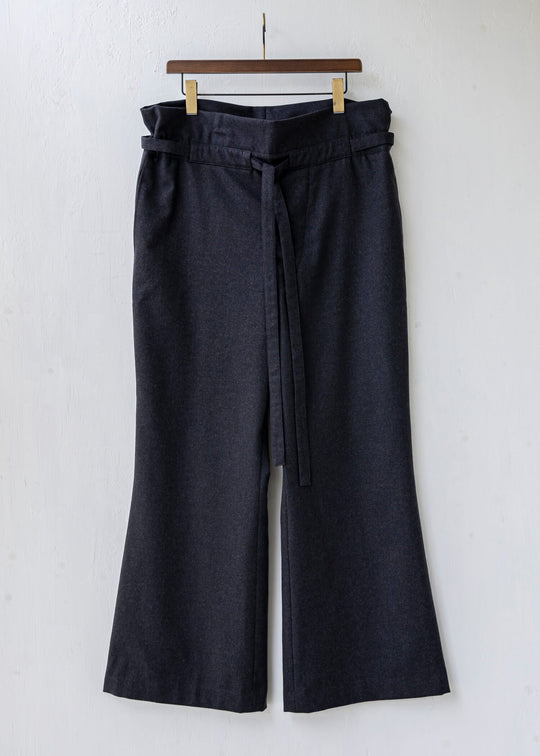 ZIIIN MIROK Easy Buggy Pants / Flano Wool / DARK GRAY