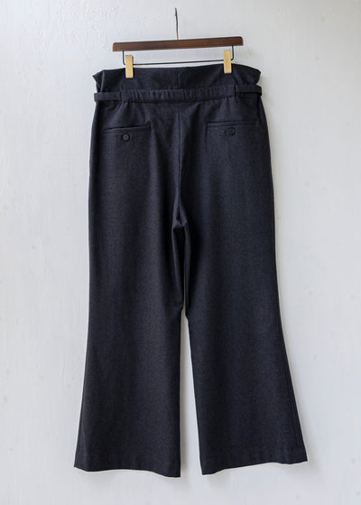 ZIIIN MIROK Easy Buggy Pants / Flano Wool / DARK GREY