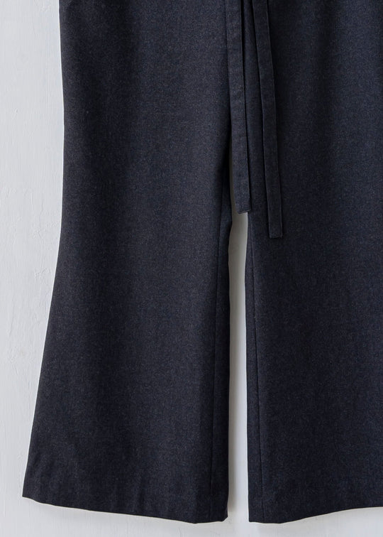 ZIIIN MIROK Easy Buggy Pants / Flano Wool / DARK GRAY