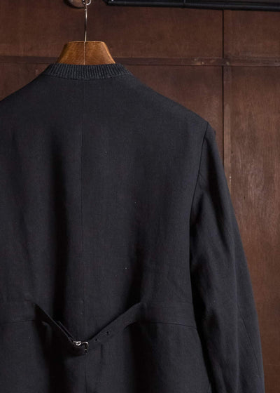 Professor.E HERITAGE REWORKED KNIT FARMER JKT BLACK 26FW-FM-JKT-02