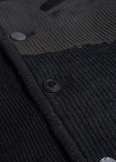 Professor.E HERITAGE REWORKED KNIT FARMER JKT BLACK 26FW-FM-JKT-02