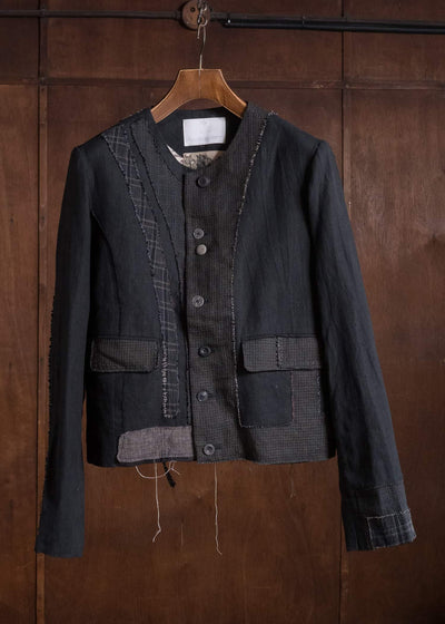 Professor.E DECONSTRUCT ANTIQUE JKT CHECK 26FW-FM-JKT-10