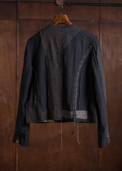 Professor.E DECONSTRUCT ANTIQUE JKT CHECK 26FW-FM-JKT-10