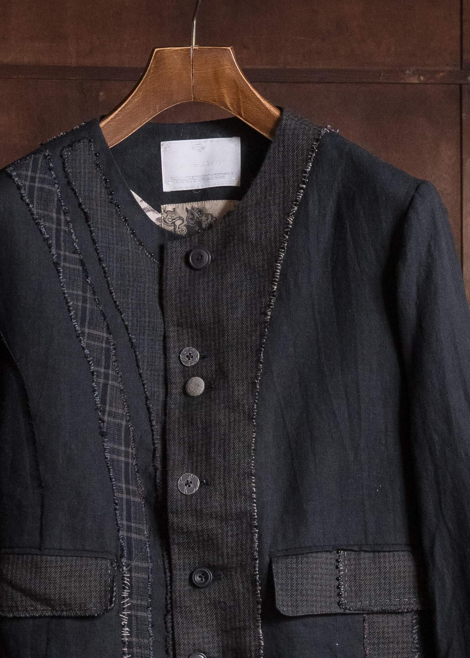 Professor.E DECONSTRUCT ANTIQUE JKT CHECK 26FW-FM-JKT-10