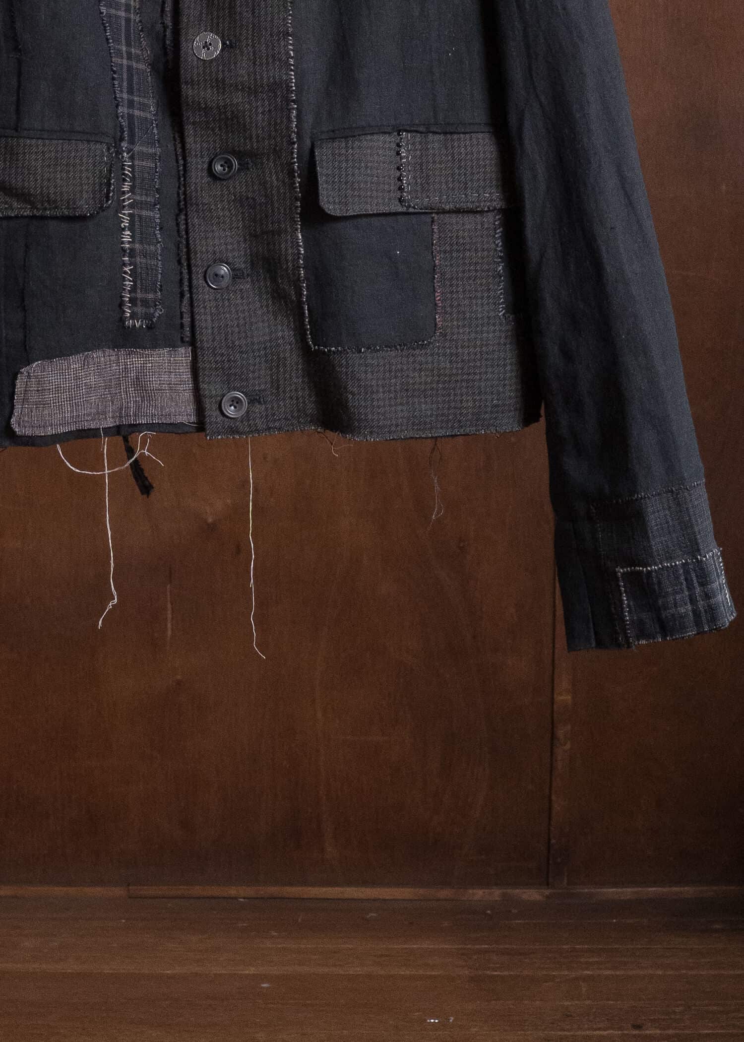 Professor.E DECONSTRUCT ANTIQUE JKT CHECK 26FW-FM-JKT-10