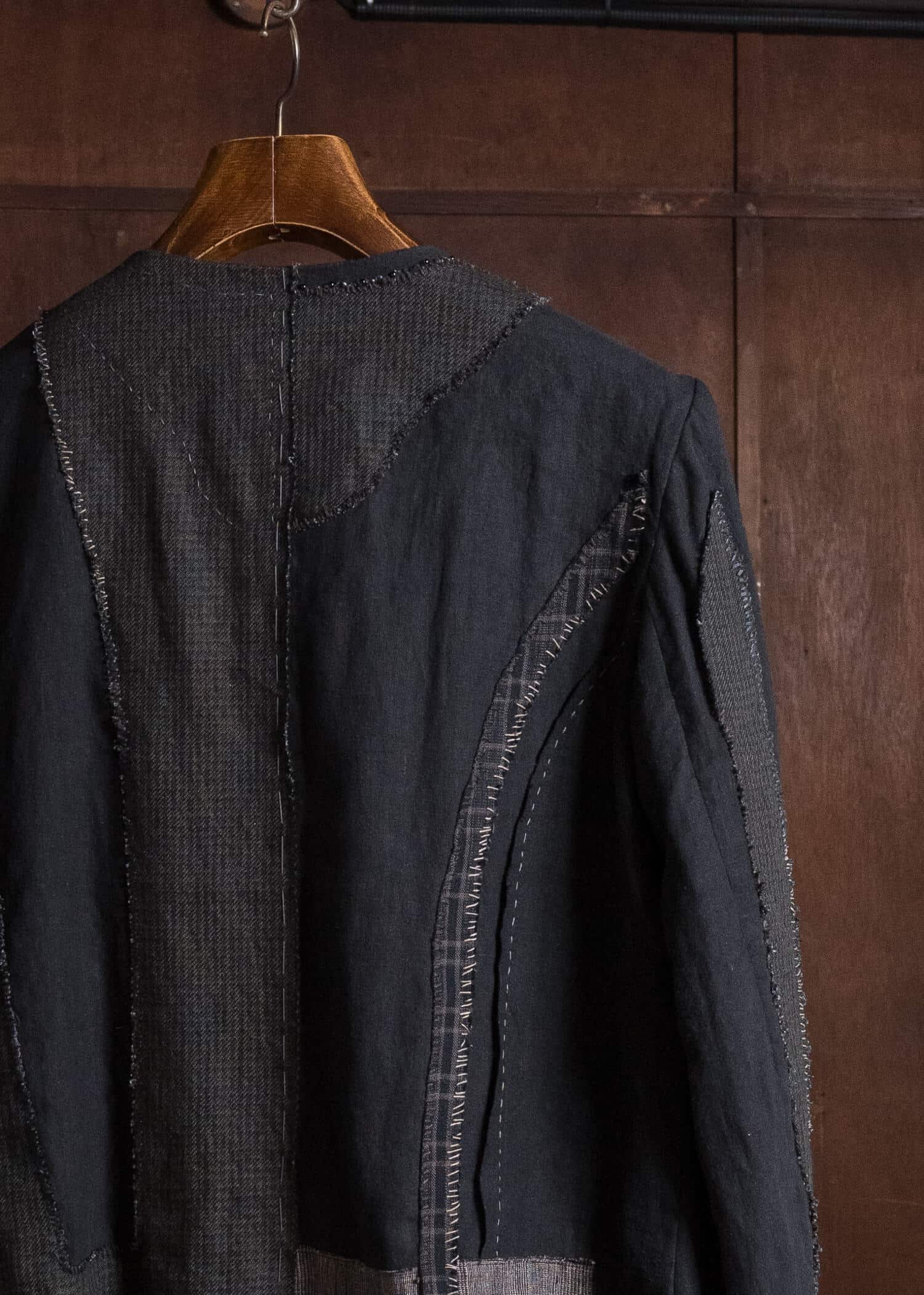 Professor.E DECONSTRUCT ANTIQUE JKT CHECK 26FW-FM-JKT-10