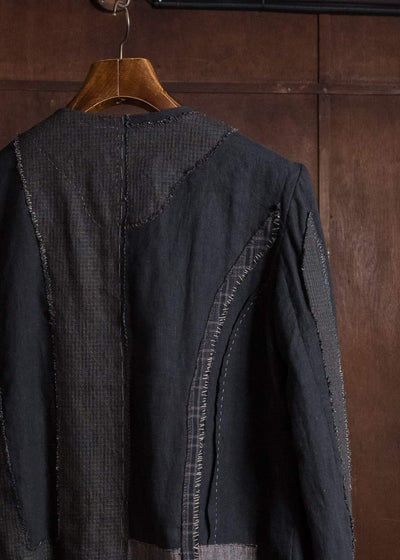 Professor.E DECONSTRUCT ANTIQUE JKT CHECK 26FW-FM-JKT-10
