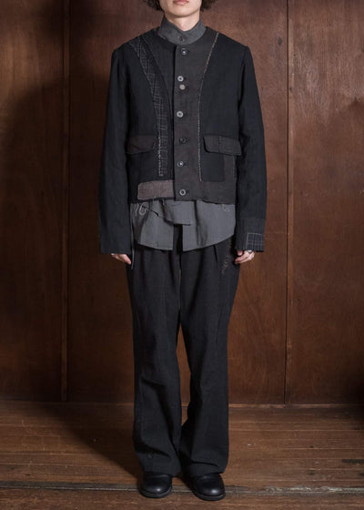 Professor.E DECONSTRUCT ANTIQUE JKT CHECK 26FW-FM-JKT-10