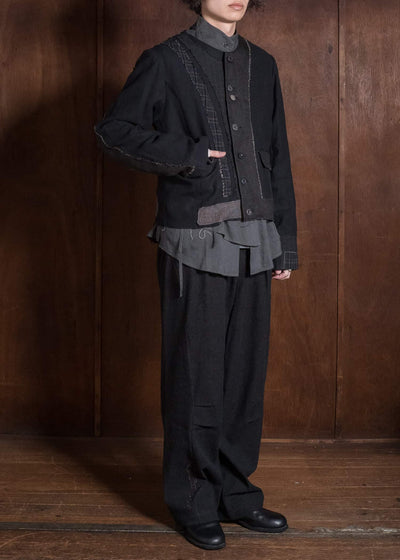 Professor.E DECONSTRUCT ANTIQUE JKT CHECK 26FW-FM-JKT-10