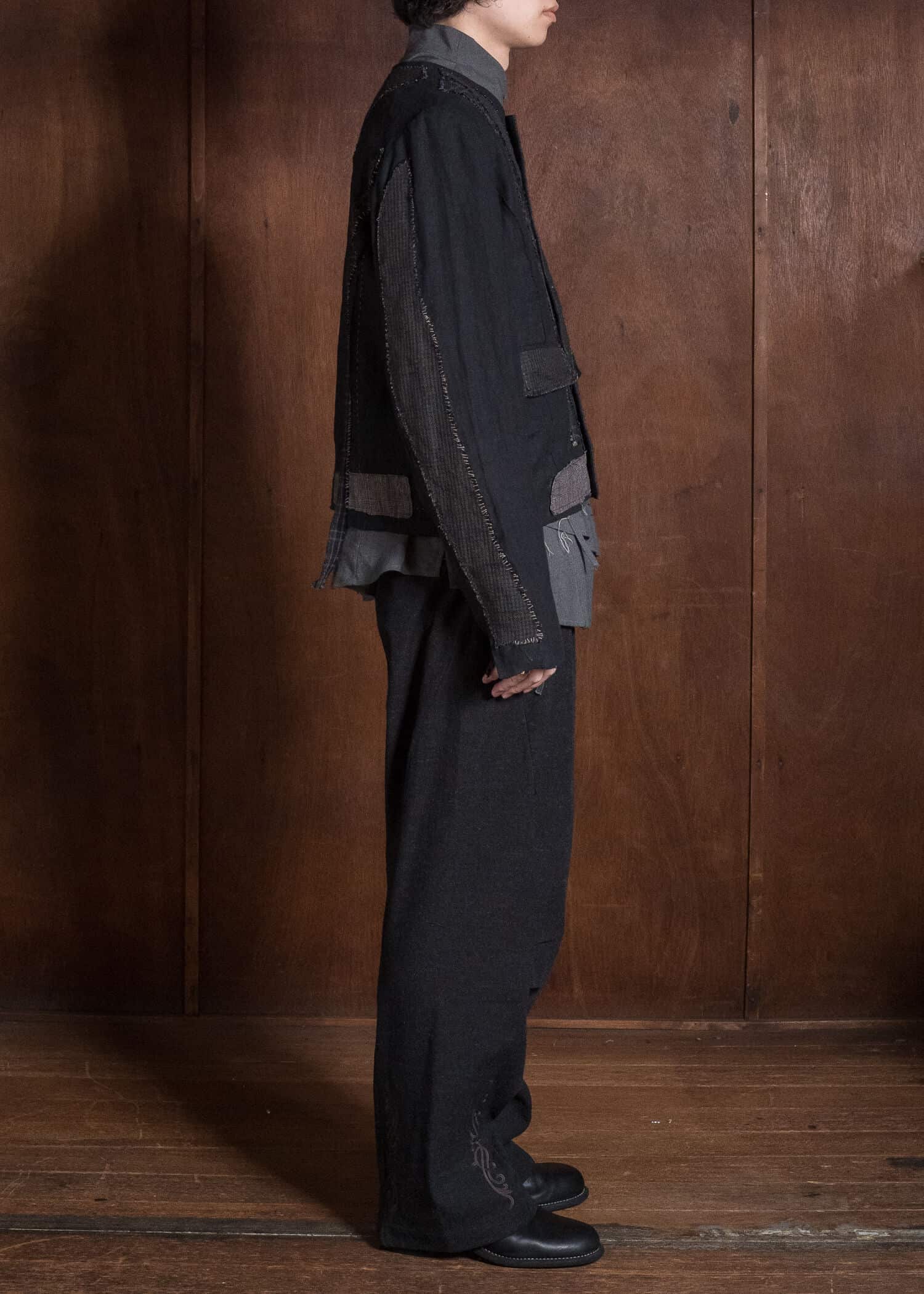 Professor.E DECONSTRUCT ANTIQUE JKT CHECK 26FW-FM-JKT-10