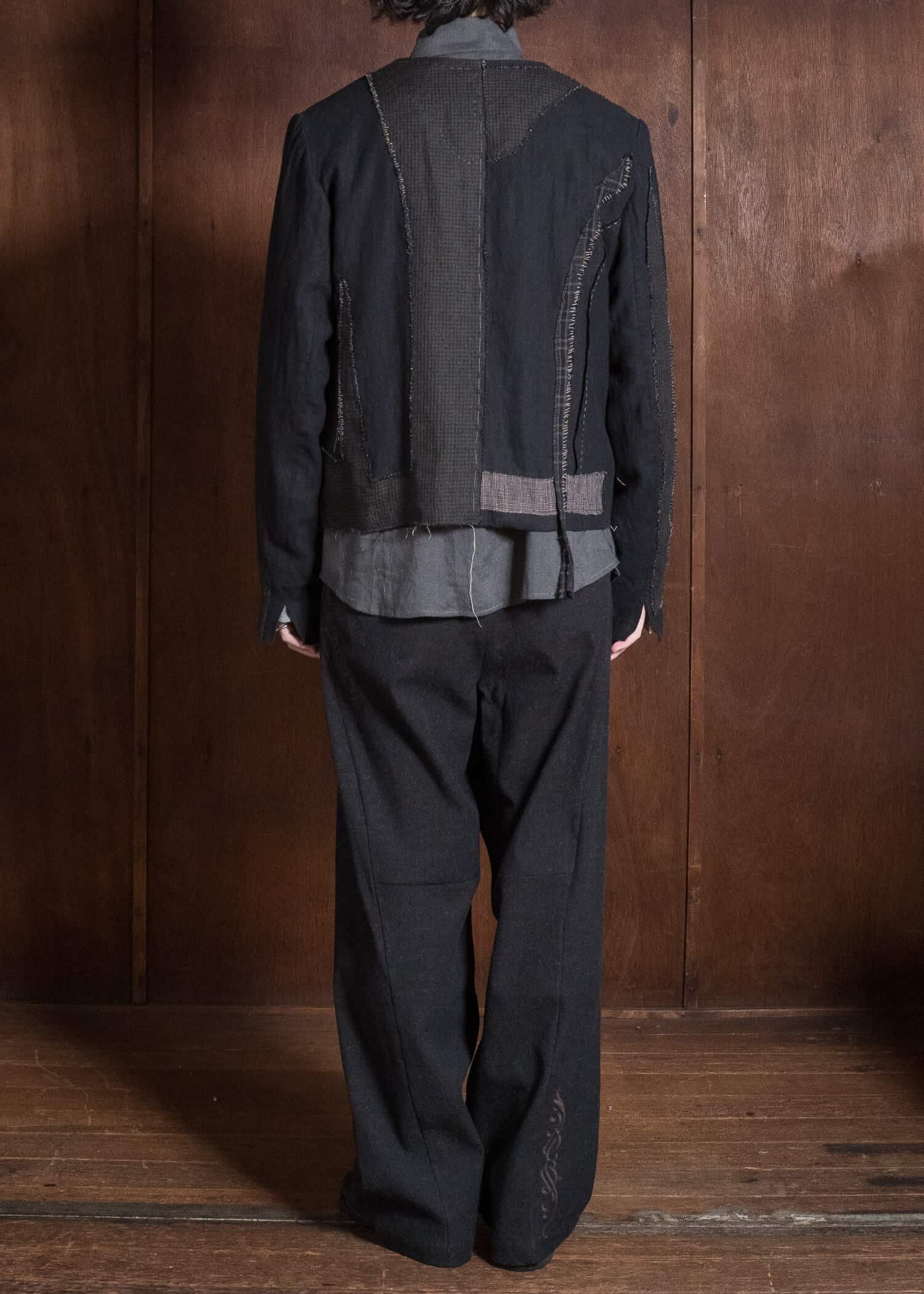 Professor.E DECONSTRUCT ANTIQUE JKT CHECK 26FW-FM-JKT-10