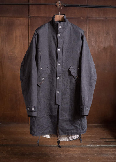 Professor.E EMBELLISHED PARKA GREY 26FW-FM-LC-01