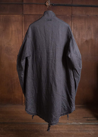 Professor.E EMBELLISHED PARKA GREY 26FW-FM-LC-01