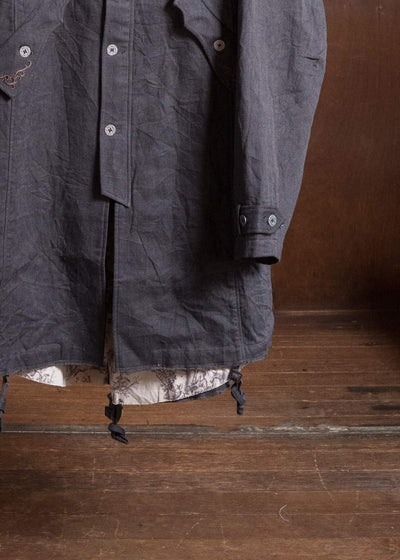 Professor.E EMBELLISHED PARKA GREY 26FW-FM-LC-01