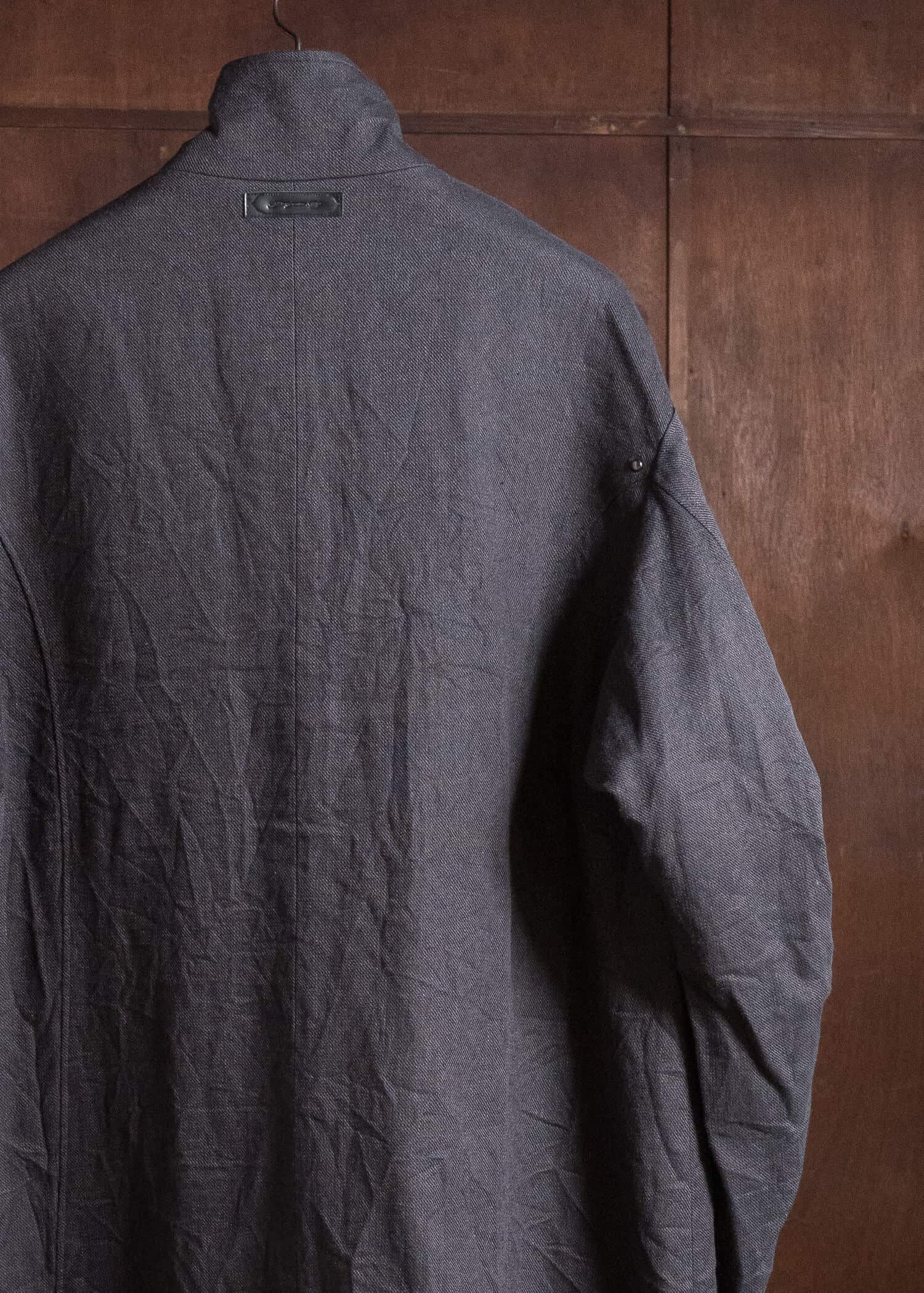 Professor.E EMBELLISHED PARKA GREY 26FW-FM-LC-01