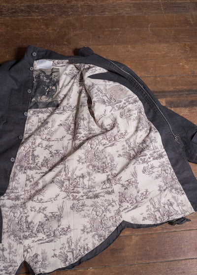 Professor.E EMBELLISHED PARKA GREY 26FW-FM-LC-01