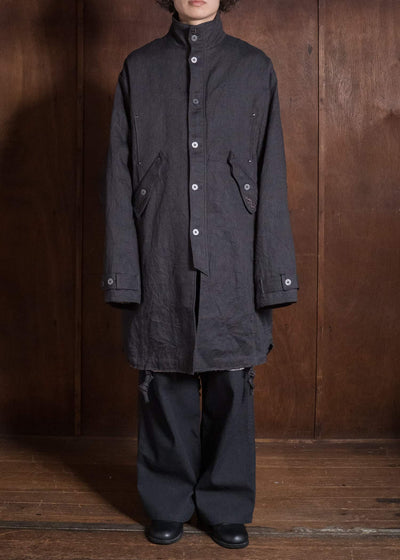 Professor.E EMBELLISHED PARKA GREY 26FW-FM-LC-01