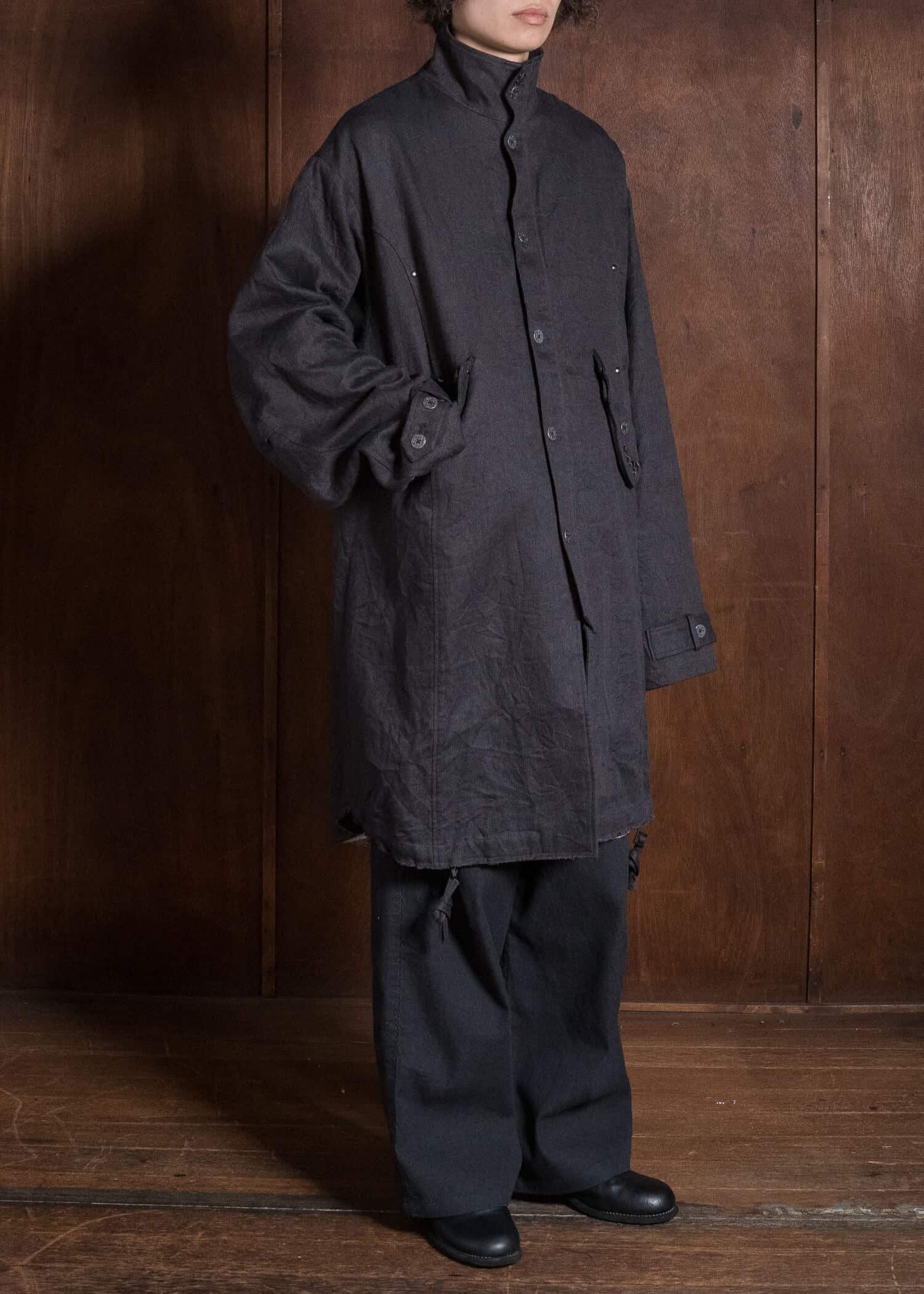 Professor.E EMBELLISHED PARKA GREY 26FW-FM-LC-01