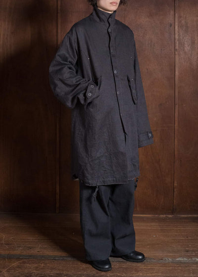 Professor.E EMBELLISHED PARKA GREY 26FW-FM-LC-01