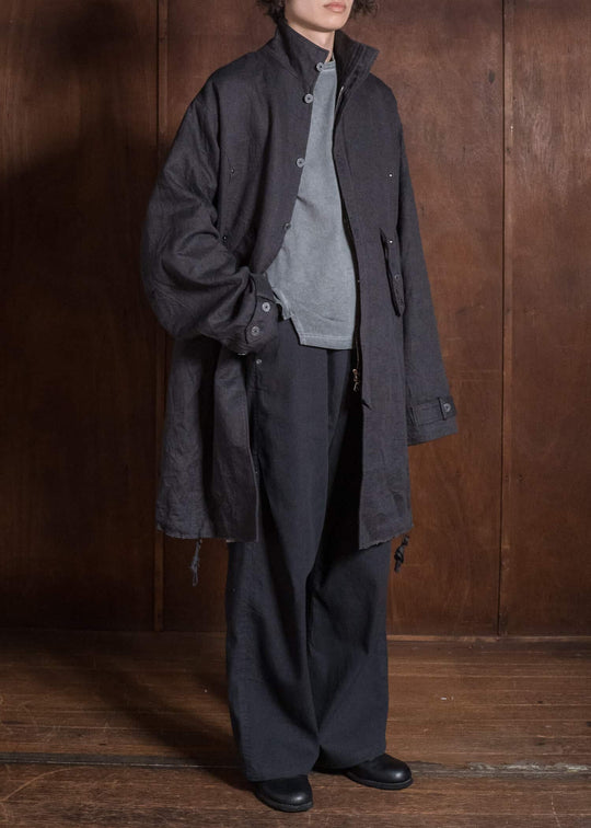 Professor.E EMBELLISHED PARKA GREY 26FW-FM-LC-01