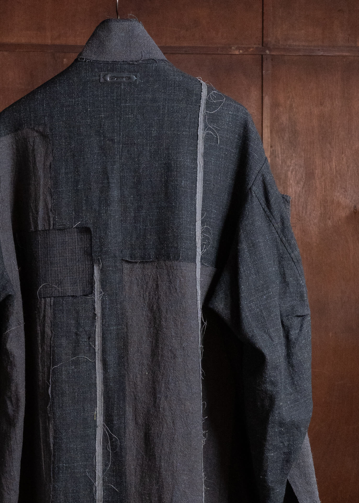 Professor.E HAND-TATTERED EDGES PARKA GREY 26FW-FM-LC-02