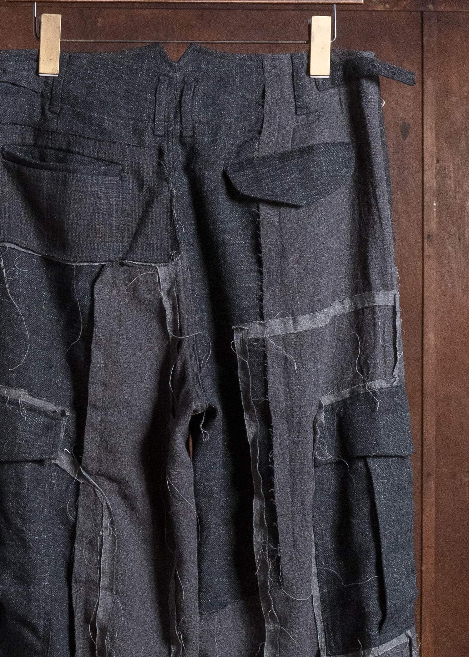 Professor.E HAND-TATTERED EDGES CARGO GREY 26FW-FM-TRL-02