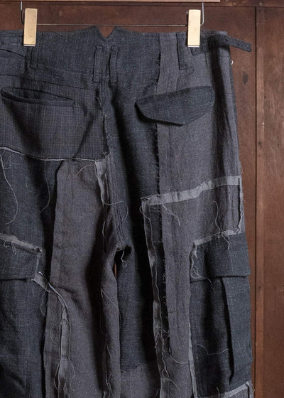 Professor.E HAND-TATTERED EDGES CARGO GREY 26FW-FM-TRL-02