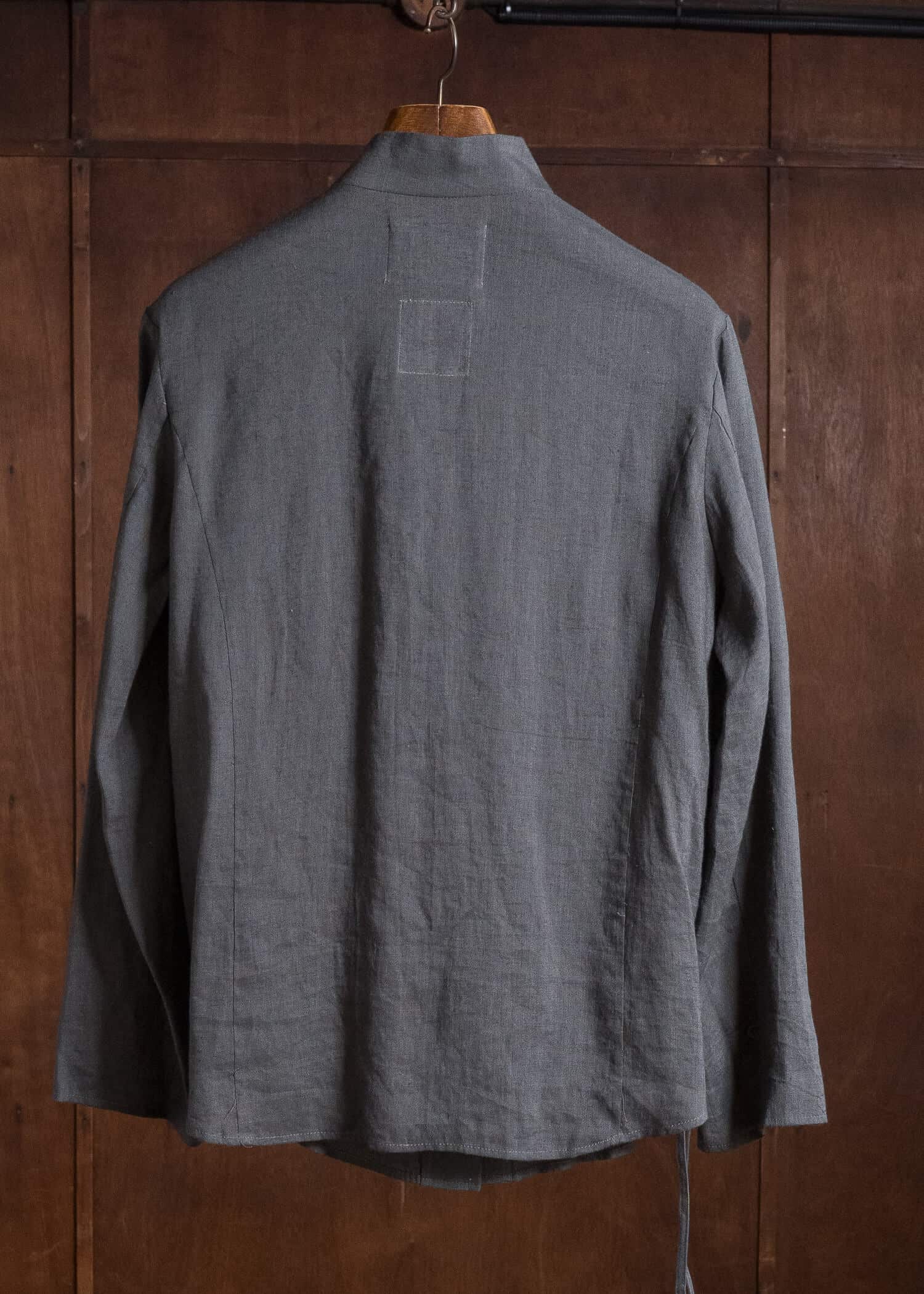 Professor.E HAND-SEWN CARVED LAYER SHIRT GREY 26FW-WN-FM-LSH-01