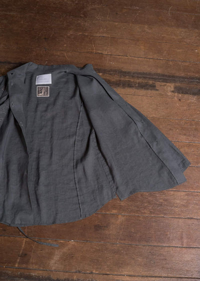 Professor.E HAND-SEWN CARVED LAYER SHIRT GREY 26FW-WN-FM-LSH-01
