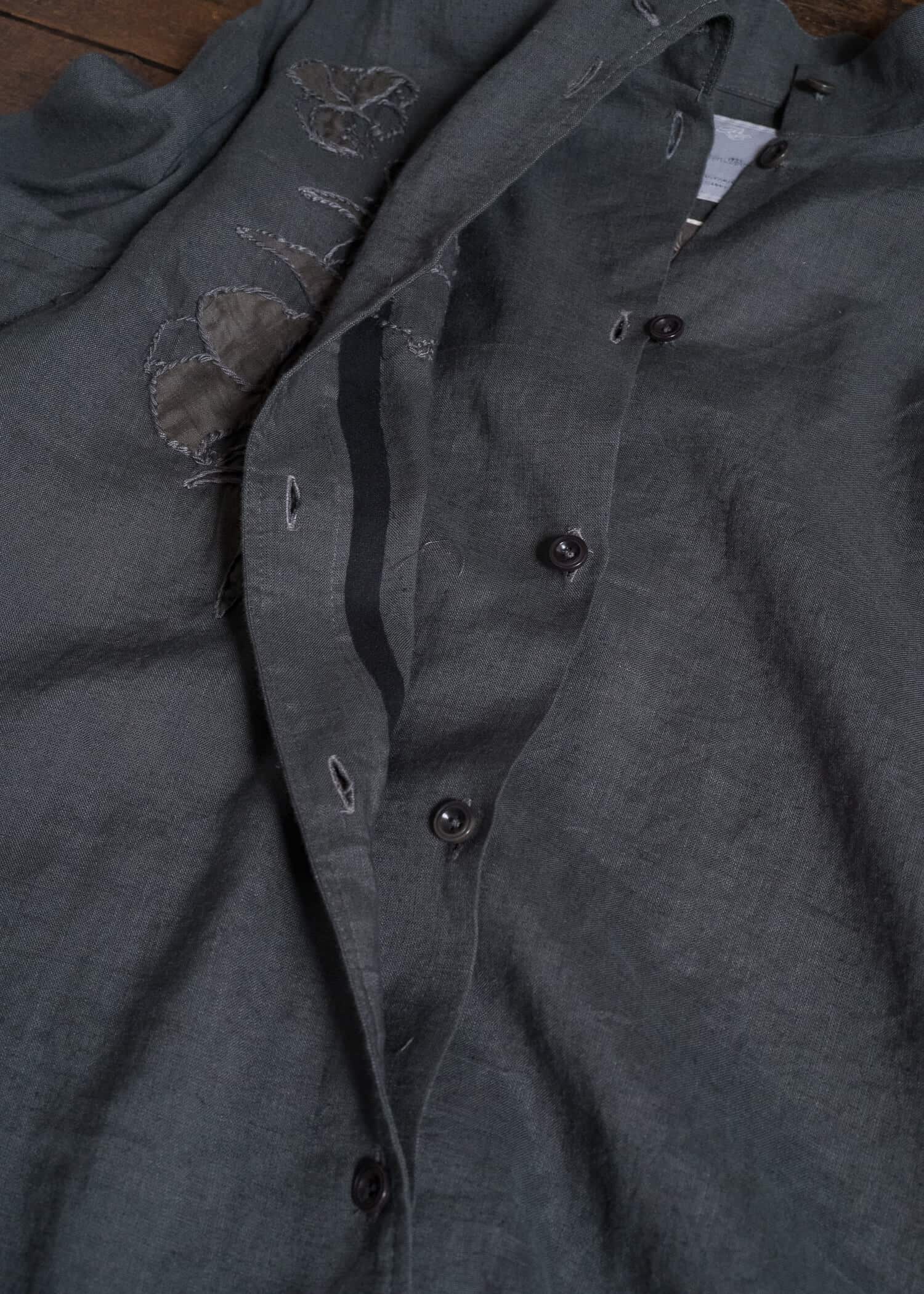 Professor.E HAND-SEWN CARVED LAYER SHIRT GREY 26FW-WN-FM-LSH-01